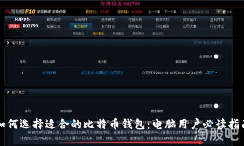 如何选择适合的比特币钱包：电脑用户必读指南